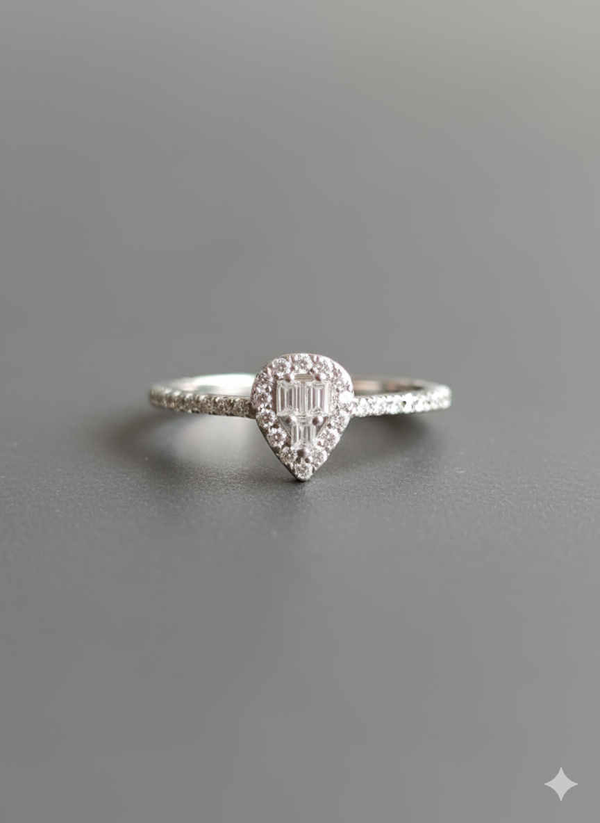 Solitaire Emerald ring