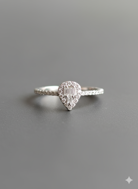 Solitaire Emerald ring