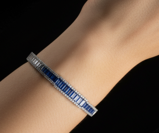 Luxurious Blue Stone Bracelet