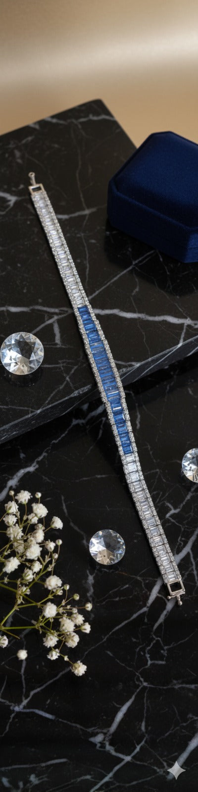 Luxurious Blue Stone Bracelet