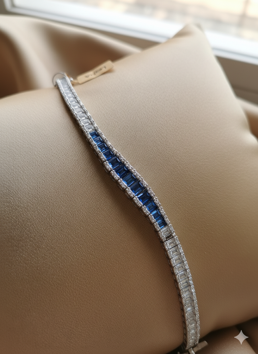 Luxurious Blue Stone Bracelet